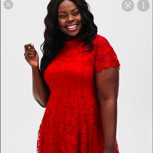 Red Lace Dress (Torrid) **Brand New**